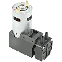 ASHATA Bomba de Vacío- 1pc DC12V 42W Mini Bomba de Vacío Pequeña sin Aceite-85KPa Flujo 40L - min- con Alta Eficiencia…